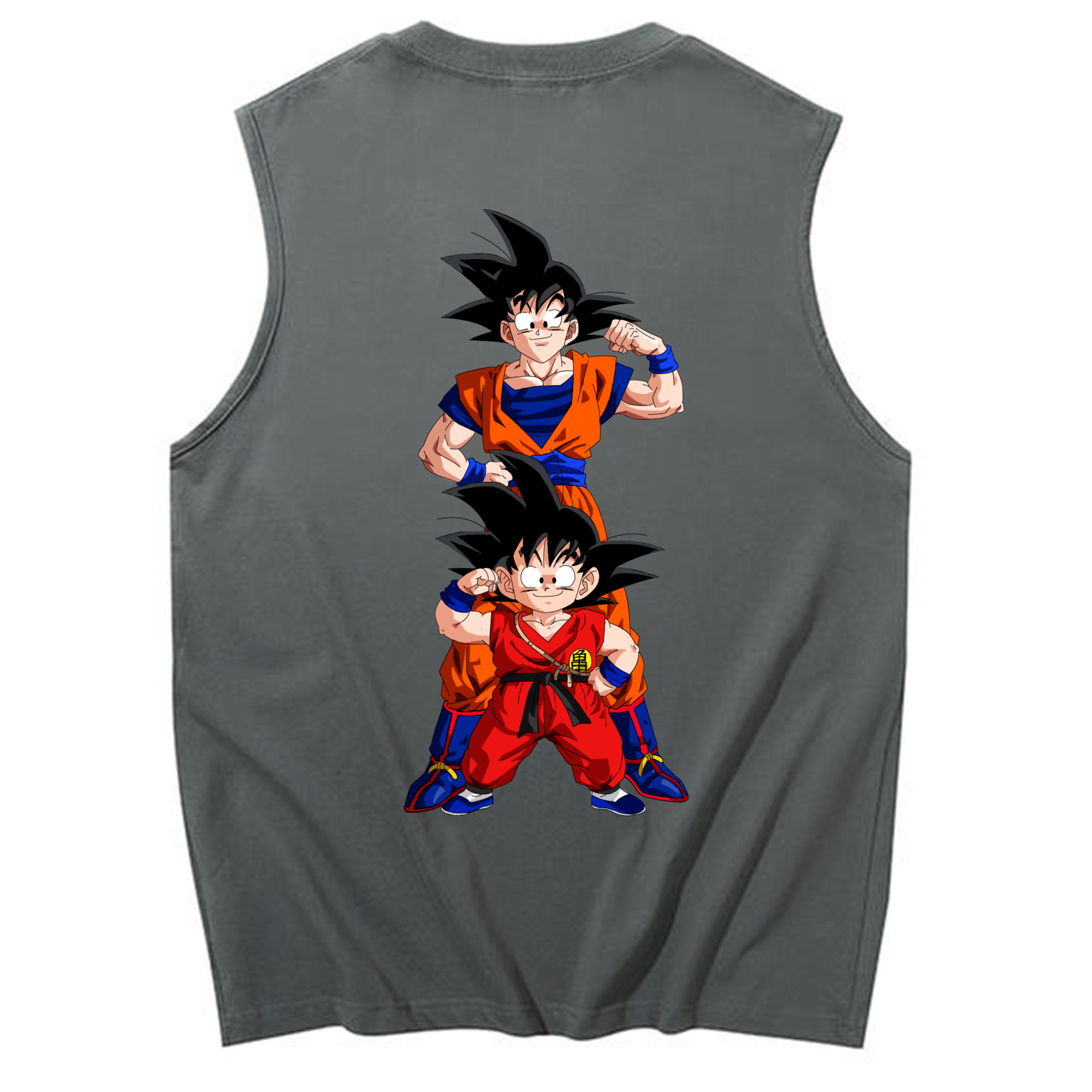 （画像用） ドラゴンボール 孫悟空（そん ごくう）Son Goku カカロット DRAGON BALL Kakarotto コットン100％タンクトップ（背面プリント）